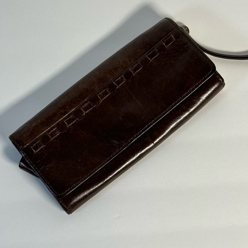 Hobo Brown Leather Wallet
